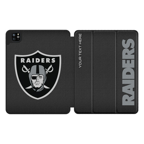 Las Vegas Raiders Personalized Linen Tablet Case for Apple iPad
