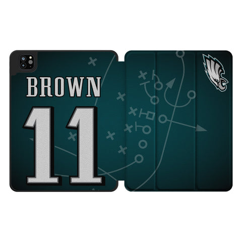 A.J. Brown Philadelphia Eagles 11 Ready Tablet Case for Apple iPad