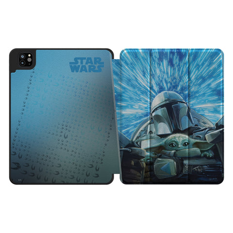 Star Wars: The Mandalorian Grogu and Din Djarin Portrait Tablet Case for Apple iPad