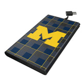 University of Michigan Wolverines Plaid 5000mAh Flat Powerbank