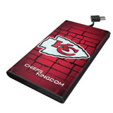 Kansas City Chiefs Brick Wall 5000mAh Flat Powerbank