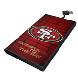 San Francisco 49ers Brick Wall 5000mAh Flat Powerbank
