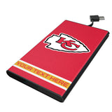 Kansas City Chiefs Personalized Stripe 5000mAh Flat Powerbank