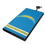 Los Angeles Chargers Personalized Stripe 5000mAh Flat Powerbank