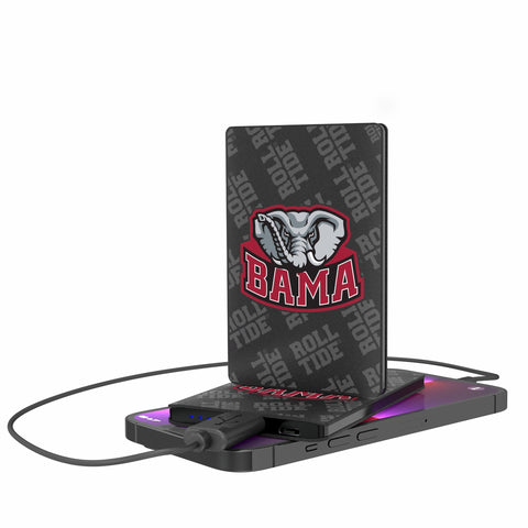 University of Alabama Crimson Tide Script A Quadtile 2500mAh Credit Card Powerbank