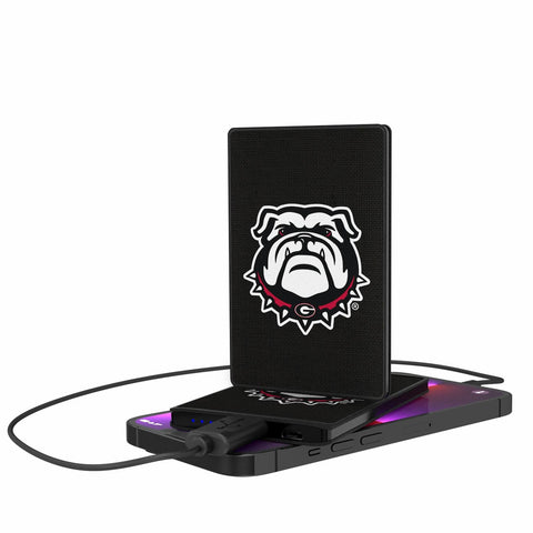 Georgia Bulldogs Solid 2500mAh Credit Card Powerbank-0