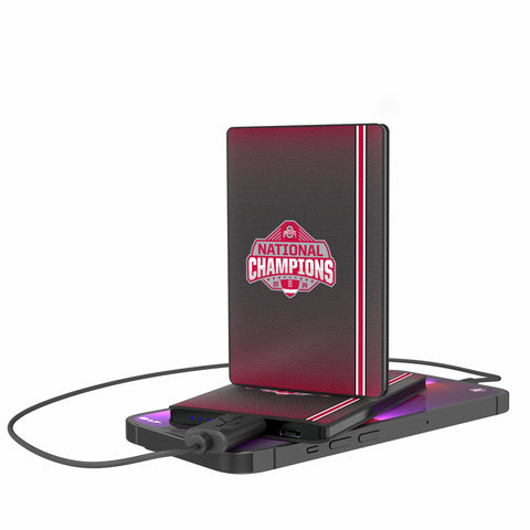 Ohio State University Buckeyes 2024 College Football Playoff National Champion 2500mAh Credit Card Powerbank