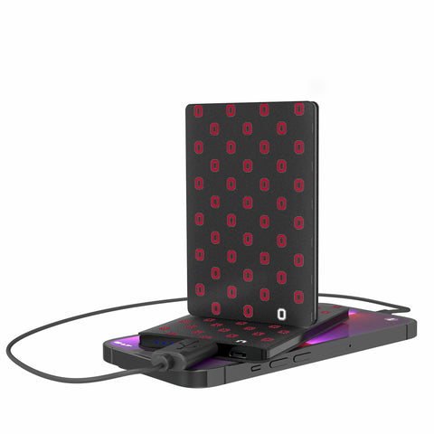 Ohio State University Buckeyes Fashion Pattern 2500mAh Credit Card Powerbank
