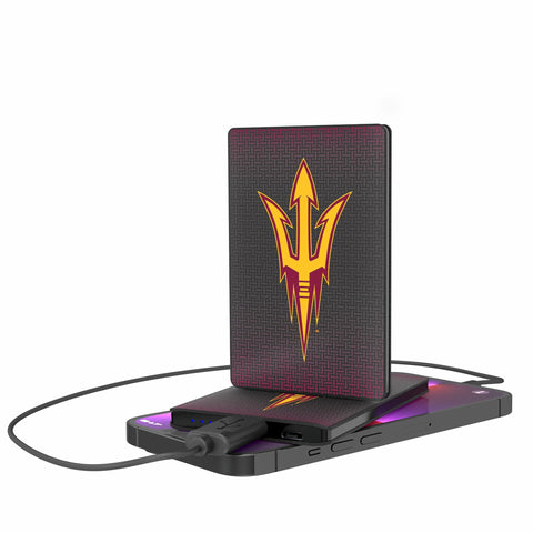 Arizona State University Sun Devils Linen 2500mAh Credit Card Powerbank