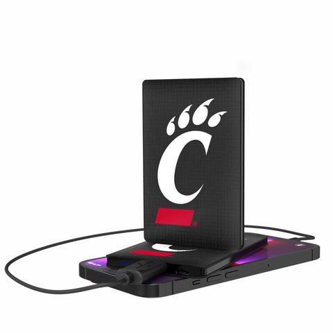 Cincinnati Bearcats Linen 2500mAh Credit Card Powerbank-0