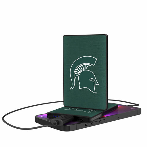 Michigan State Spartans Solid 2500mAh Credit Card Powerbank-0