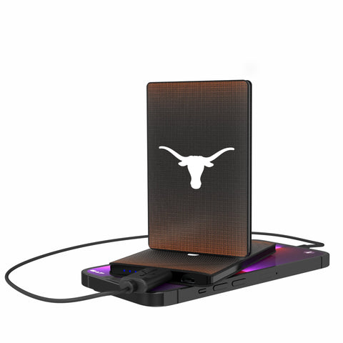 Texas Longhorns Linen 2500mAh Credit Card Powerbank-0