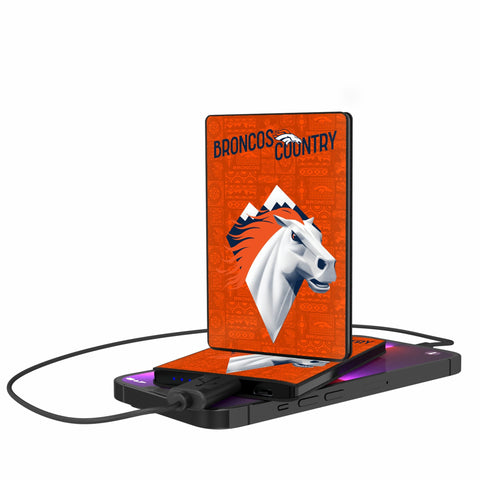 Denver Broncos 2024 Illustrated Limited Edition 2500mAh Credit Card Powerbank-0