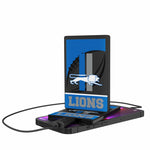 Detroit Lions Retro Passtime 2500mAh Credit Card Powerbank