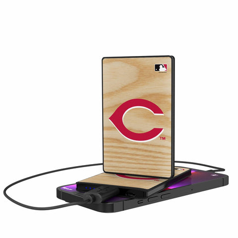 Cincinnati Reds Wood Bat 2500mAh Credit Card Powerbank-0