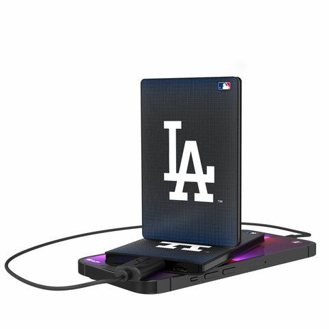 LA Dodgers Linen 2500mAh Credit Card Powerbank-0