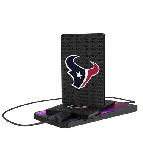 Houston Texans Blackletter 2500mAh Credit Card Powerbank-0