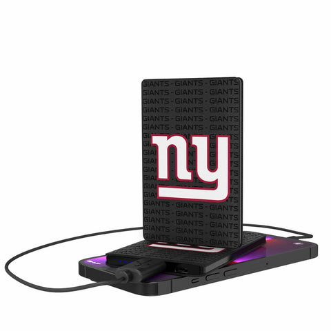 New York Giants Blackletter 2500mAh Credit Card Powerbank-0