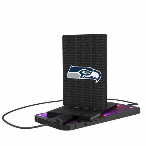 Seattle Seahawks Blackletter 2500mAh Credit Card Powerbank-0