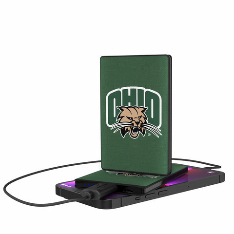 Ohio University Bobcats Solid 2500mAh Credit Card Powerbank-0