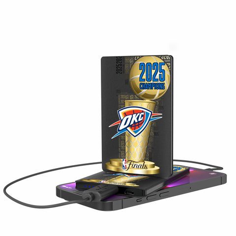 Oklahoma City Thunder 2025 NBA Champions 2500mAh Credit Card Powerbank