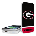 Georgia Bulldogs Endzone Solid 5000mAh Portable Wireless Charger-0