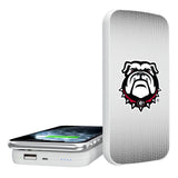 Georgia Bulldogs Linen 5000mAh Portable Wireless Charger-0