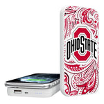 Ohio State University Buckeyes Paisley 5000mAh Portable Wireless Charger
