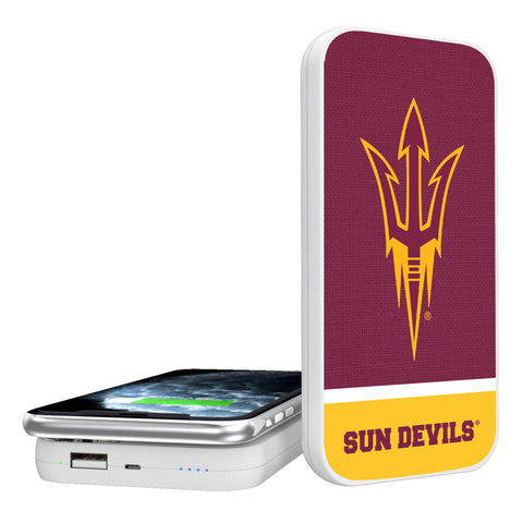 Arizona State University Sun Devils Endzone Solid 5000mAh Portable Wireless Charger-0