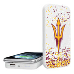 Arizona State University Sun Devils Confetti 5000mAh Portable Wireless Charger-0