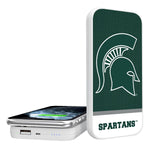 Michigan State Spartans Endzone Solid 5000mAh Portable Wireless Charger-0