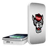 North Carolina State Wolfpack Linen 5000mAh Portable Wireless Charger-0