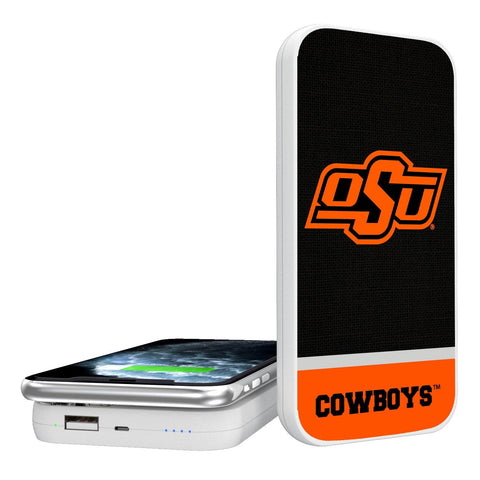 Oklahoma State Cowboys Endzone Solid 5000mAh Portable Wireless Charger-0