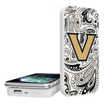 Vanderbilt Commodores Paisley 5000mAh Portable Wireless Charger-0