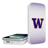 Washington Huskies Linen 5000mAh Portable Wireless Charger-0