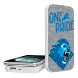 Detroit Lions 2024 Illustrated Limited Edition 5000mAh Portable Wireless Charger-0