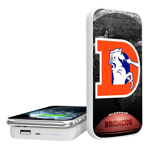 Denver Broncos 1993-1996 Historic Collection Legendary 5000mAh Portable Wireless Charger-0