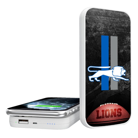 Detroit Lions Retro Legendary 5000mAh Portable Wireless Charger-0