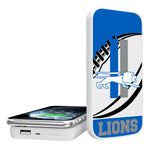 Detroit Lions Retro Passtime 5000mAh Portable Wireless Charger-0