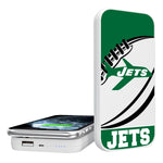 New York Jets 1963 Historic Collection Passtime 5000mAh Portable Wireless Charger-0