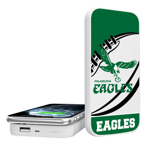 Philadelphia Eagles 1973-1995 Historic Collection Passtime 5000mAh Portable Wireless Charger-0