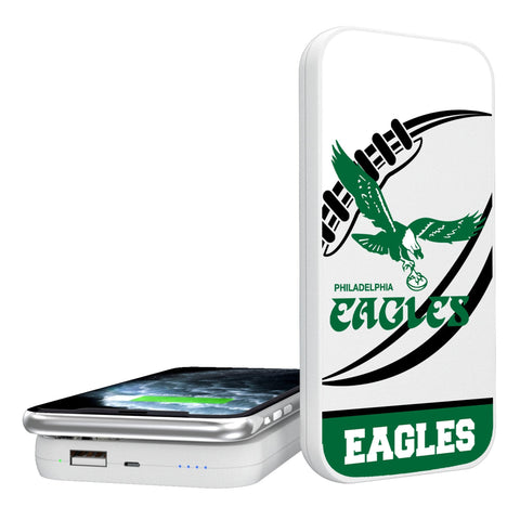 Philadelphia Eagles 1973-1995 Historic Collection Passtime 5000mAh Portable Wireless Charger