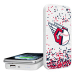 Cleveland Guardians Confetti 5000mAh Portable Wireless Charger-0