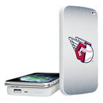 Cleveland Guardians Linen 5000mAh Portable Wireless Charger-0