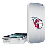 Cleveland Guardians Linen 5000mAh Portable Wireless Charger-0