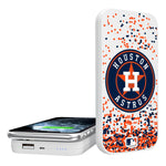 Houston Astros Confetti 5000mAh Portable Wireless Charger-0