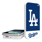 LA Dodgers Solid Wordmark 5000mAh Portable Wireless Charger-0