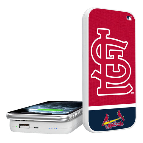 St Louis Cardinals Solid Wordmark 5000mAh Portable Wireless Charger-0