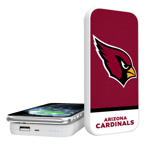 Arizona Cardinals Solid Wordmark 5000mAh Portable Wireless Charger-0