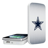 Dallas Cowboys Linen 5000mAh Portable Wireless Charger